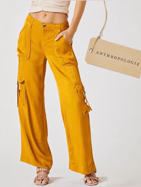 Anthropologie Pants - 🌼By Anthropologie🌼Wide-Leg Cargo Pants